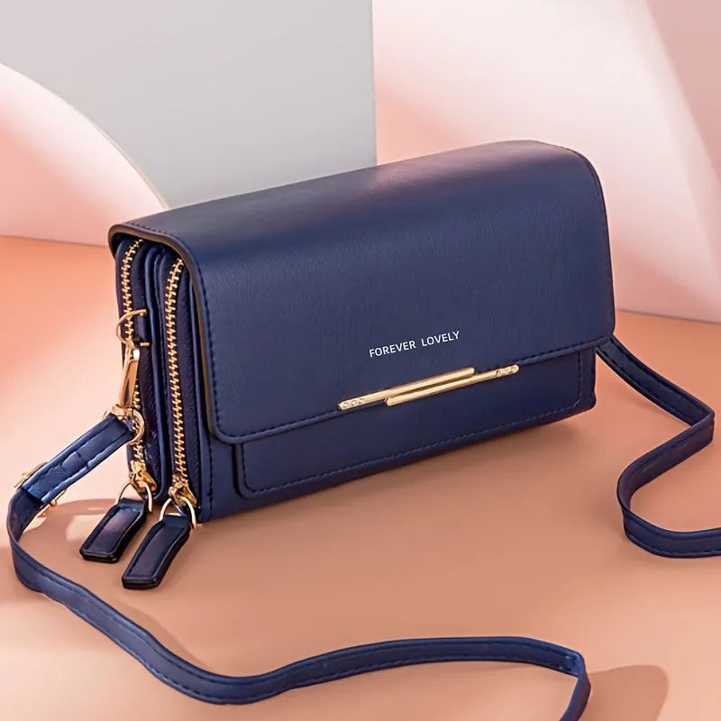 Elegant RFID Square Crossbody Phone Bag