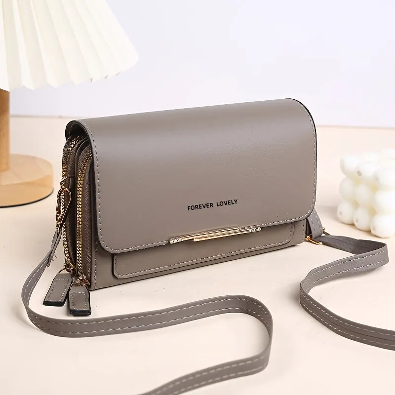 Elegant RFID Square Crossbody Phone Bag