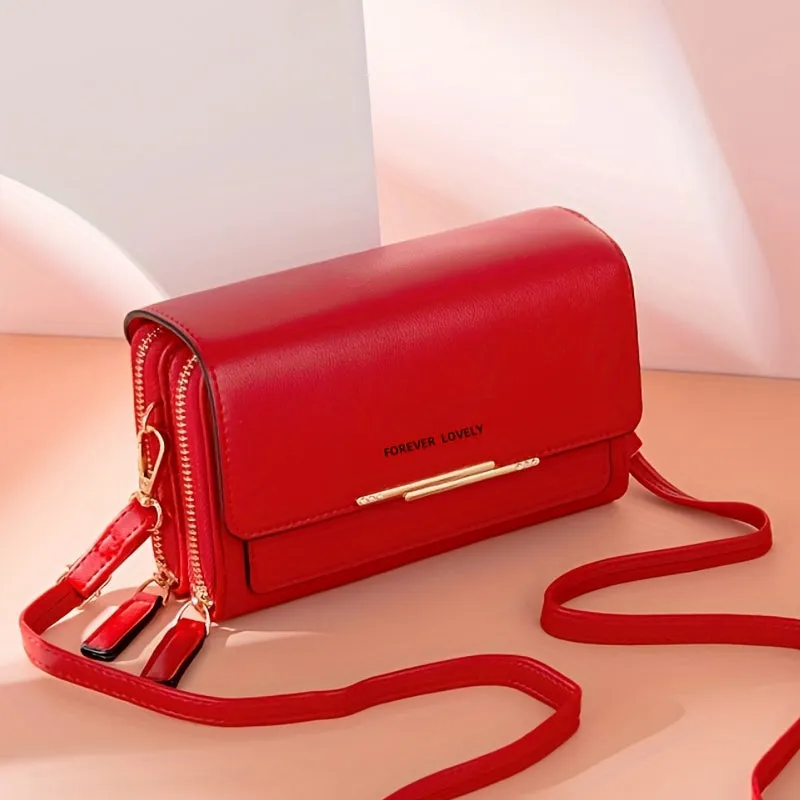 Elegant RFID Square Crossbody Phone Bag