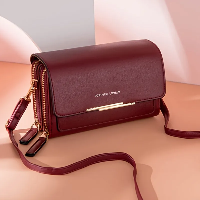 Elegant RFID Square Crossbody Phone Bag