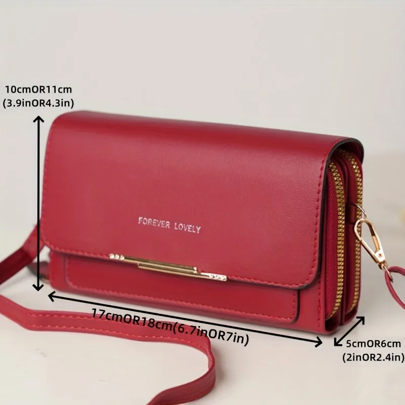 Elegant RFID Square Crossbody Phone Bag
