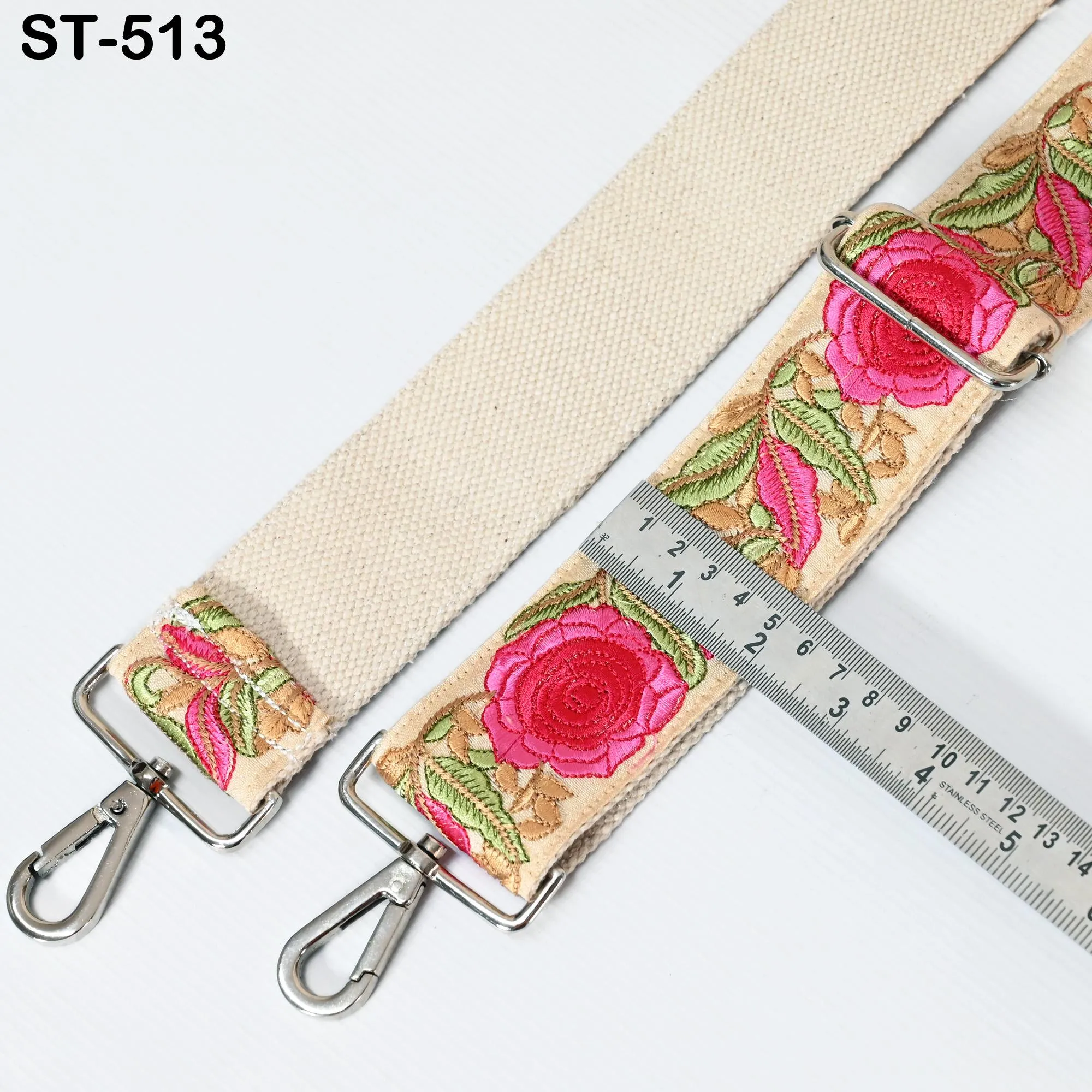 Embroidered Purse Strap Crossbody Strap for Purses Handbag Boho Bag Strap Floral Embroidery Replacement Strap Boho Guitar Strap Gift for her