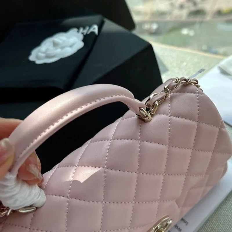 ESMEE - Flap Bag With Top Handle Light Pink