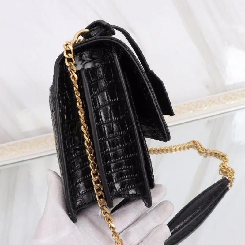 ESMEE - Sunset Shoulder Bag Black Croc