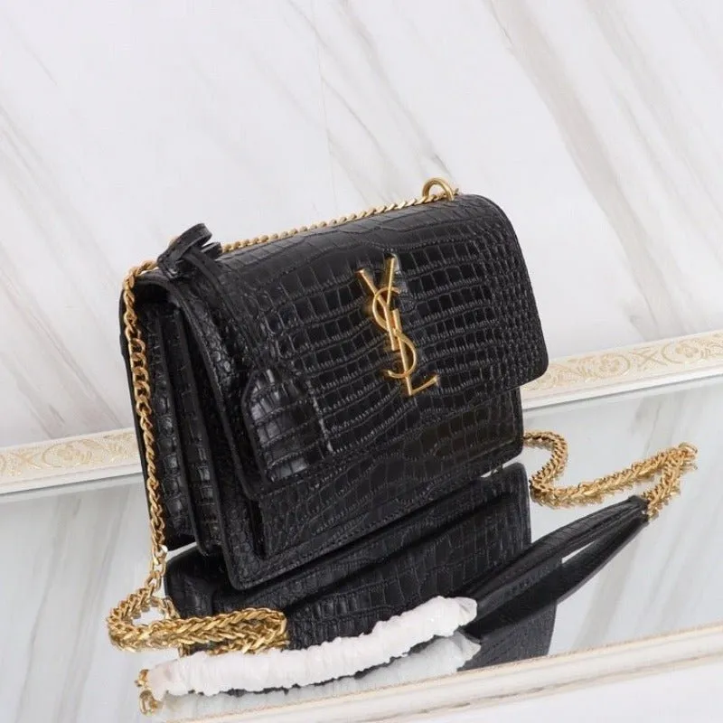 ESMEE - Sunset Shoulder Bag Black Croc