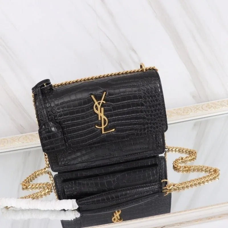 ESMEE - Sunset Shoulder Bag Black Croc