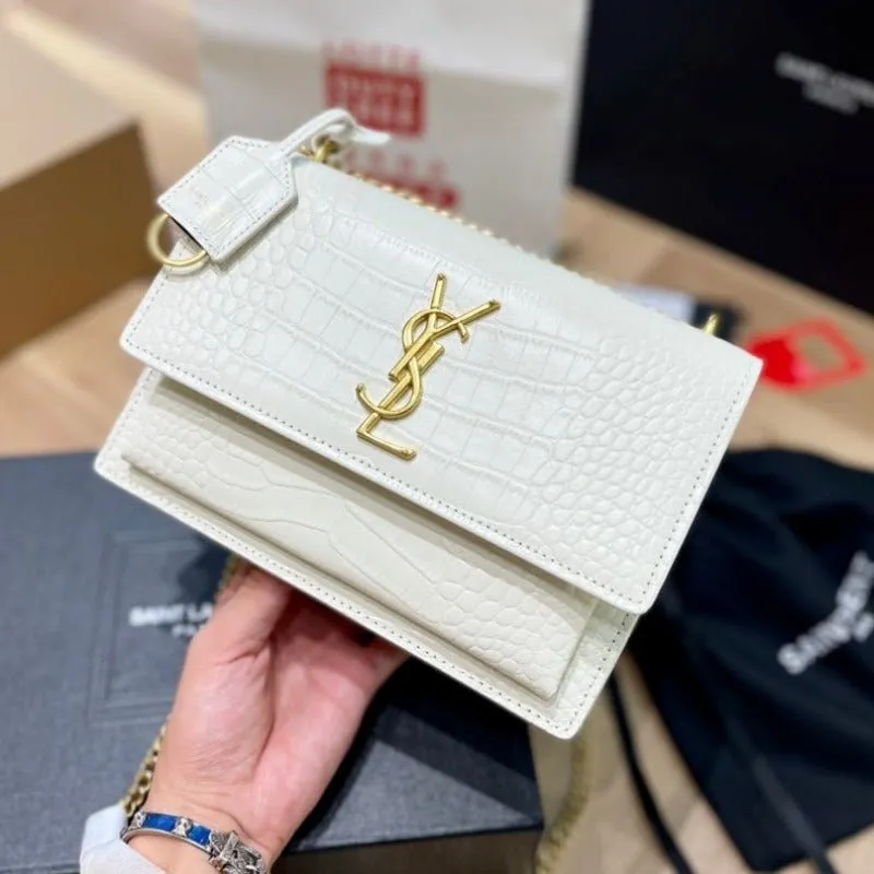 ESMEE - Sunset Shoulder Bag White Croc
