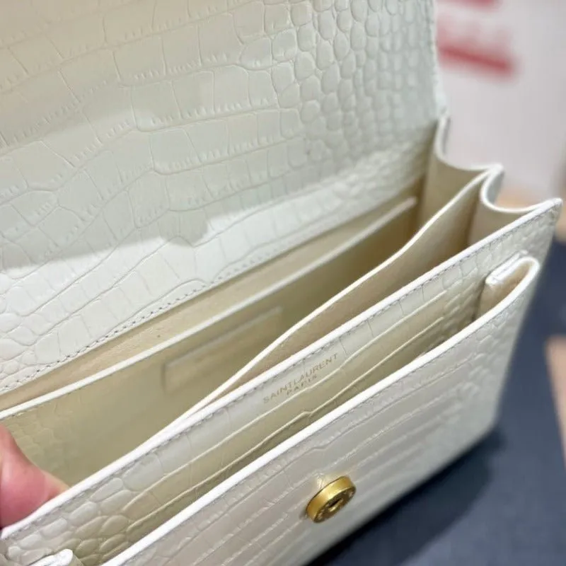 ESMEE - Sunset Shoulder Bag White Croc