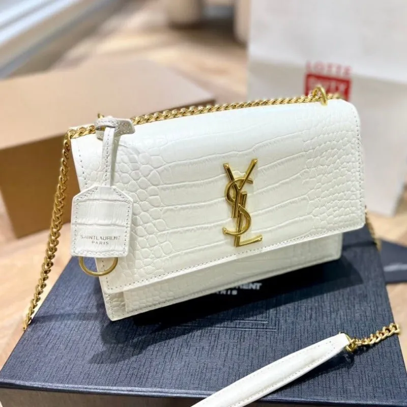 ESMEE - Sunset Shoulder Bag White Croc