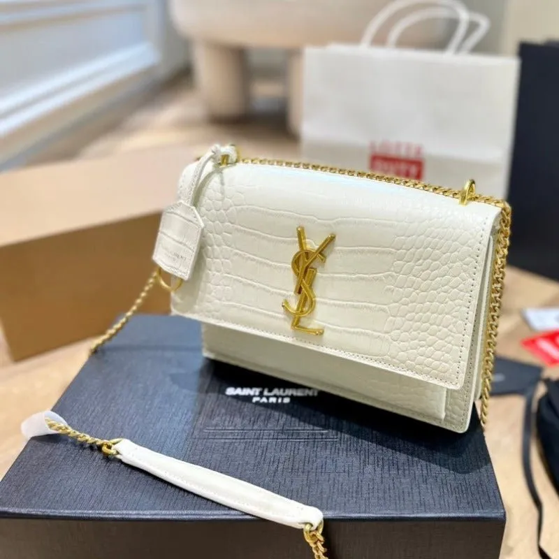 ESMEE - Sunset Shoulder Bag White Croc