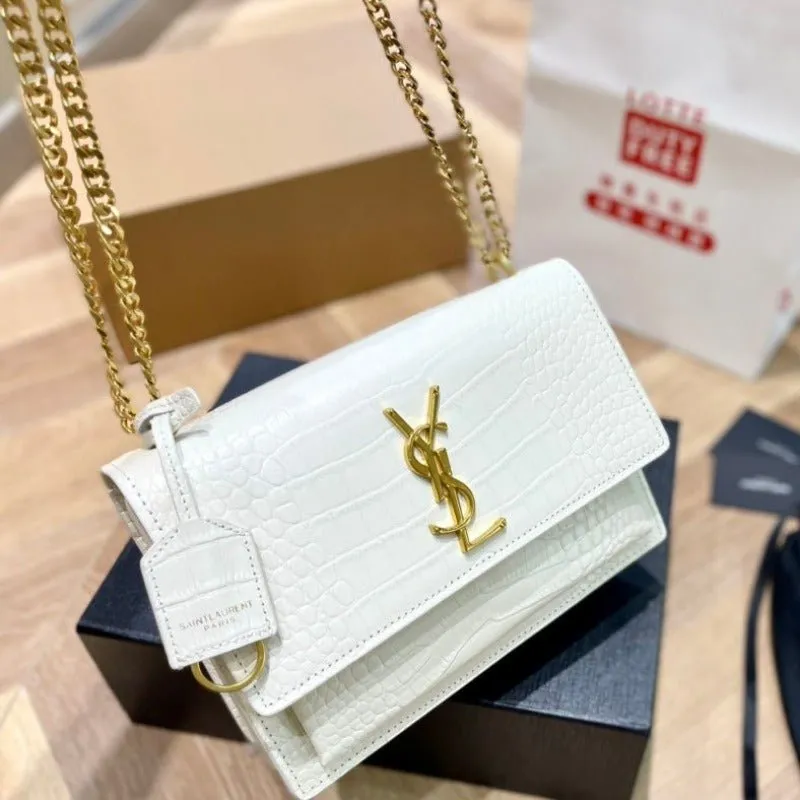 ESMEE - Sunset Shoulder Bag White Croc