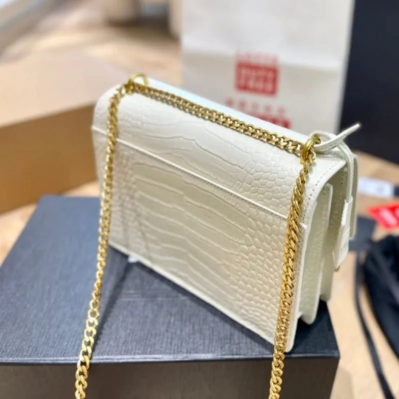 ESMEE - Sunset Shoulder Bag White Croc