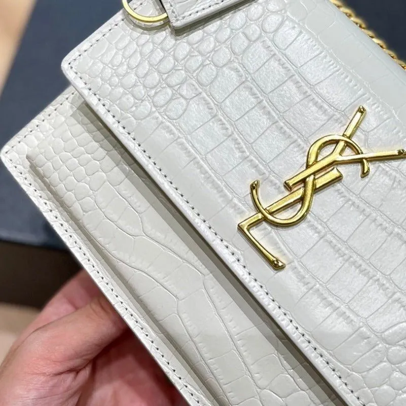 ESMEE - Sunset Shoulder Bag White Croc