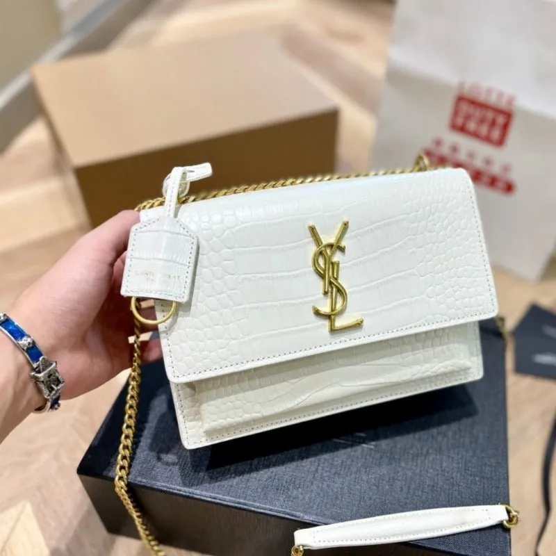 ESMEE - Sunset Shoulder Bag White Croc