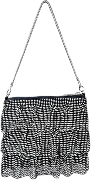 Evening Bag for Women Crossbody Handbag for Party - Rhinestone Sparkly Diamond Purse for Prom Wedding Clutch