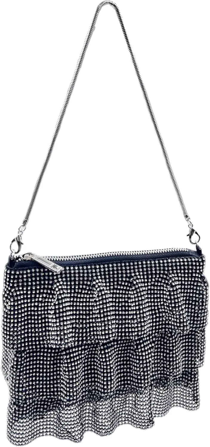 Evening Bag for Women Crossbody Handbag for Party - Rhinestone Sparkly Diamond Purse for Prom Wedding Clutch