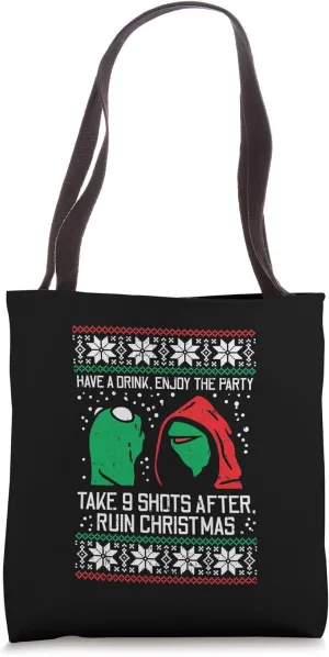 Evil Frog Meme Ugly Christmas Sweater Ruin Xmas Party Gift Tote Bag