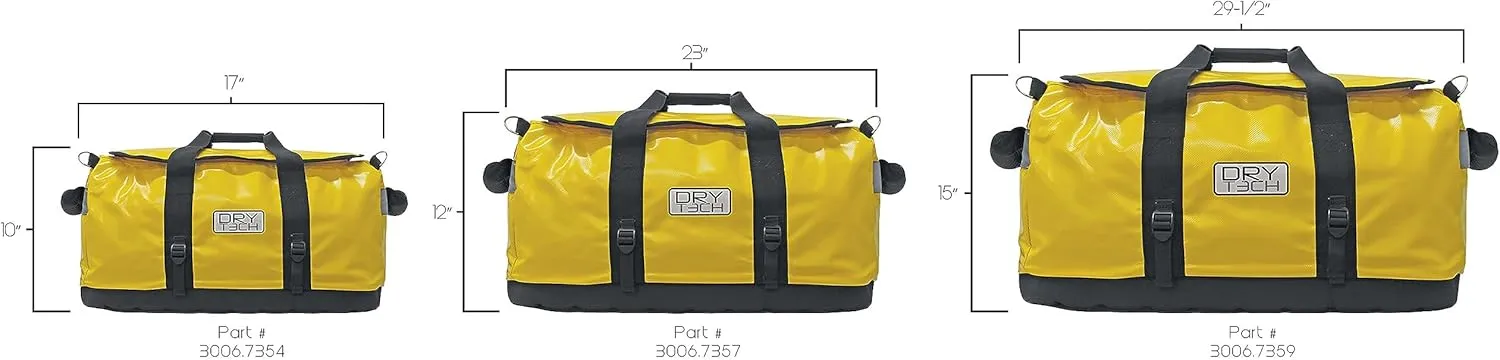 Extreme Max 3006.7354 Dry Tech Duffel Bag - 26 Liter, Yellow