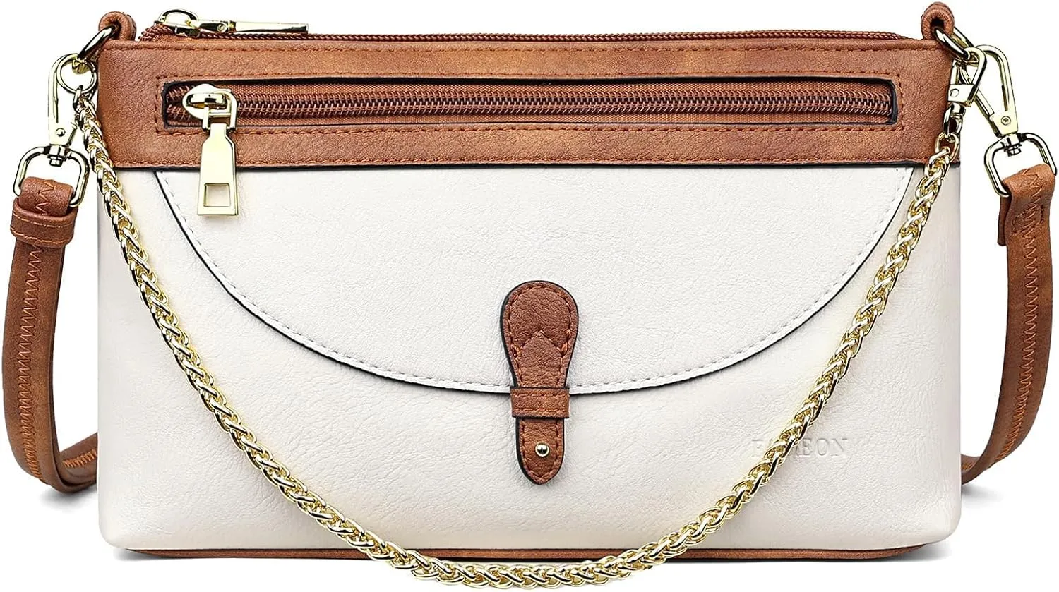 FADEON Wristlet Clutch Purses for Women,Vegan Leather Crossbody Bags Designer Women Wallet Purse with Chain Strap