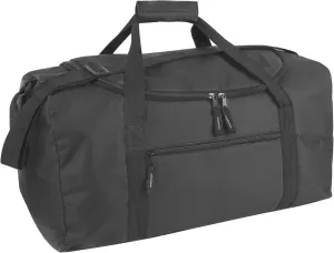 FALAMON Overnight Carry-on Shoulder Duffel Tote Bag for Men, 20 Inch, 40 Liter Duffel Bag (Black)