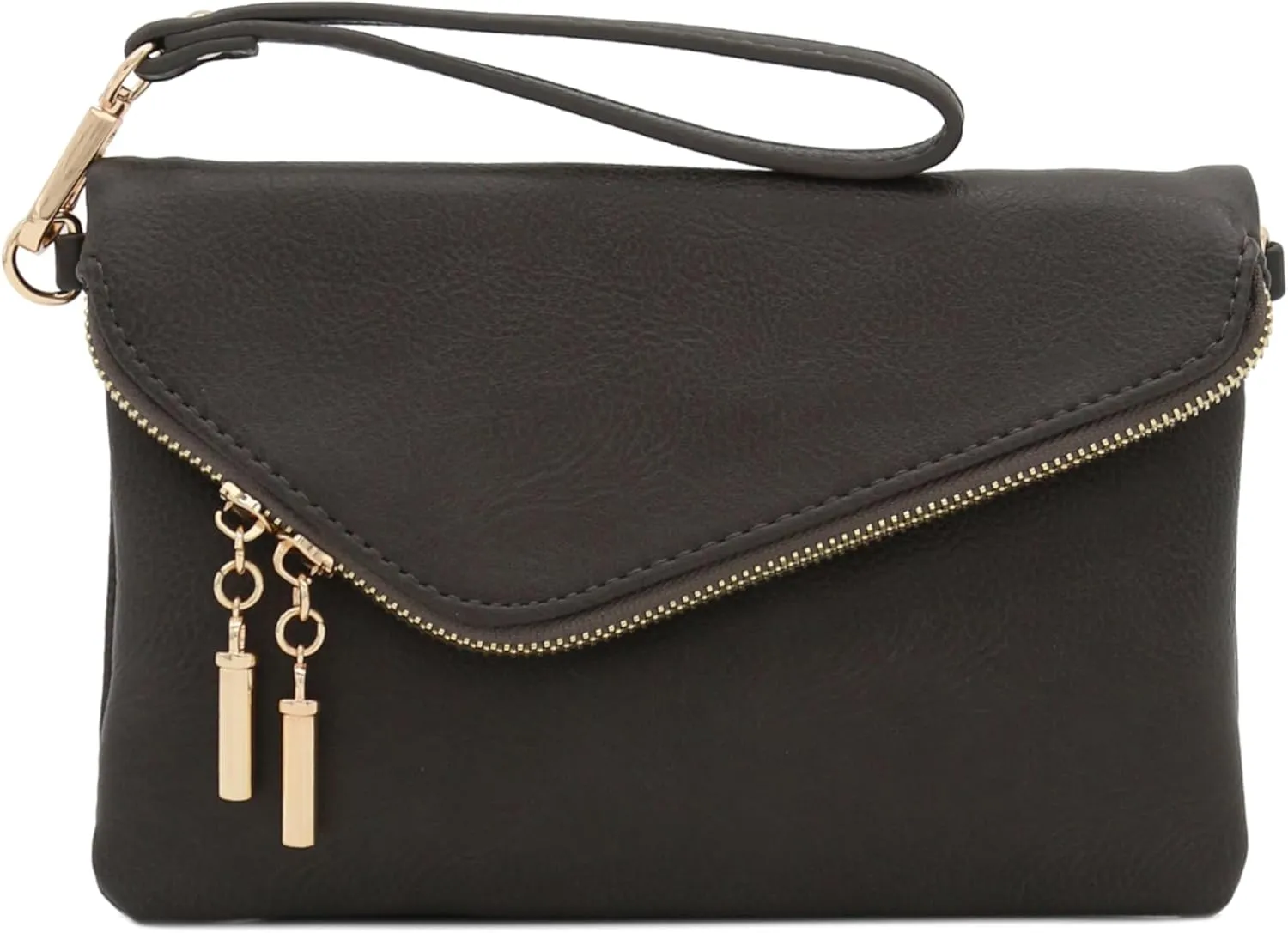 FashionPuzzle Envelope Wristlet Clutch Crossbody Bag with Chain Strap