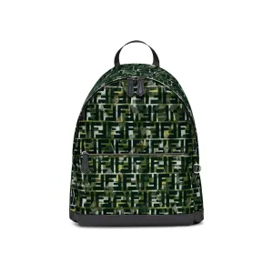 Fendi Ff Monogram Camouflage Backpac