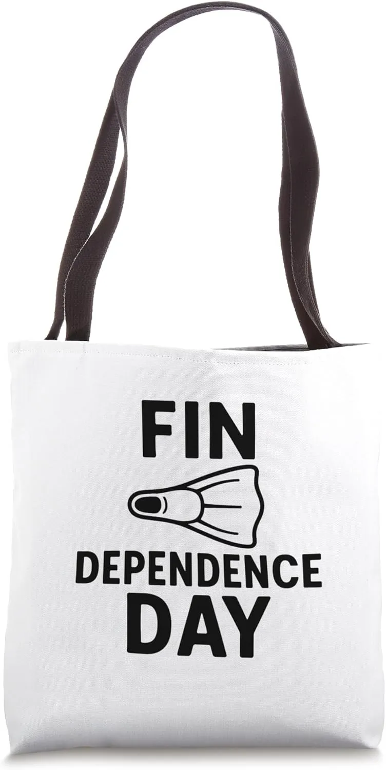 Fin Dependence Day Tote Bag