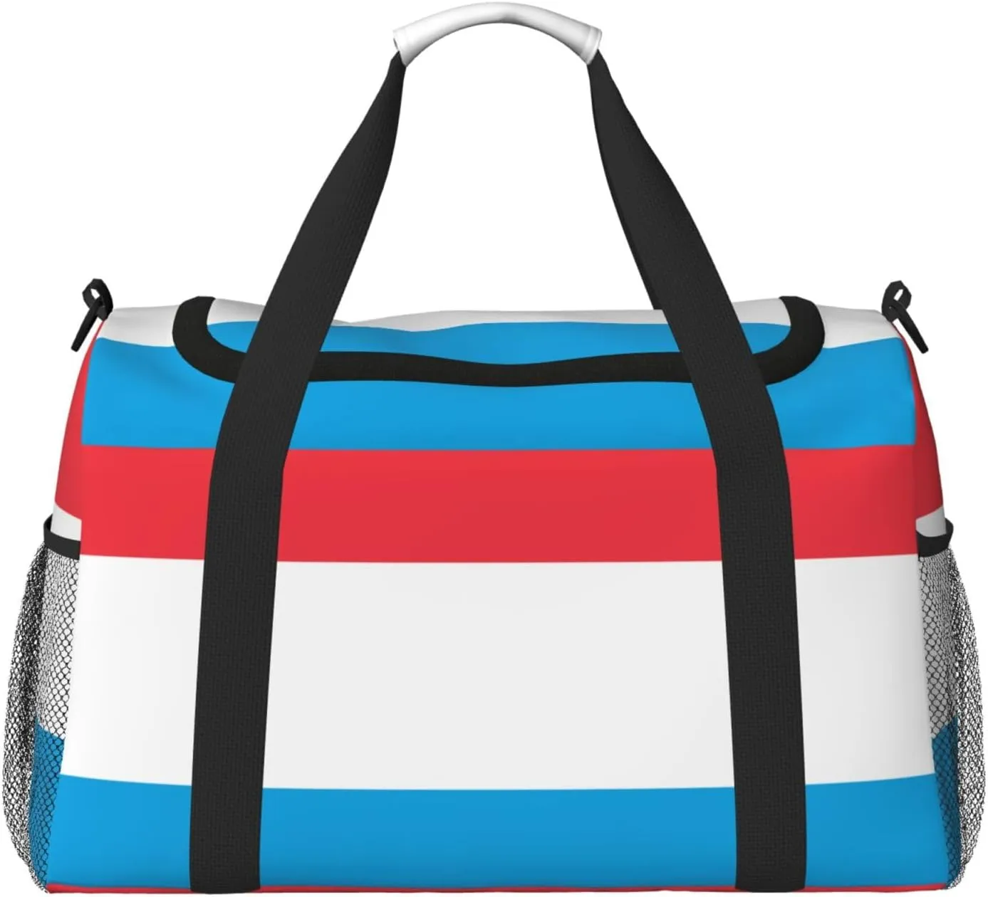Flag Of Luxembourg Travel Duffel Bag Large Foldable Waterproof Overnight Bag For Beach Swim Bags Pool Sports Gym