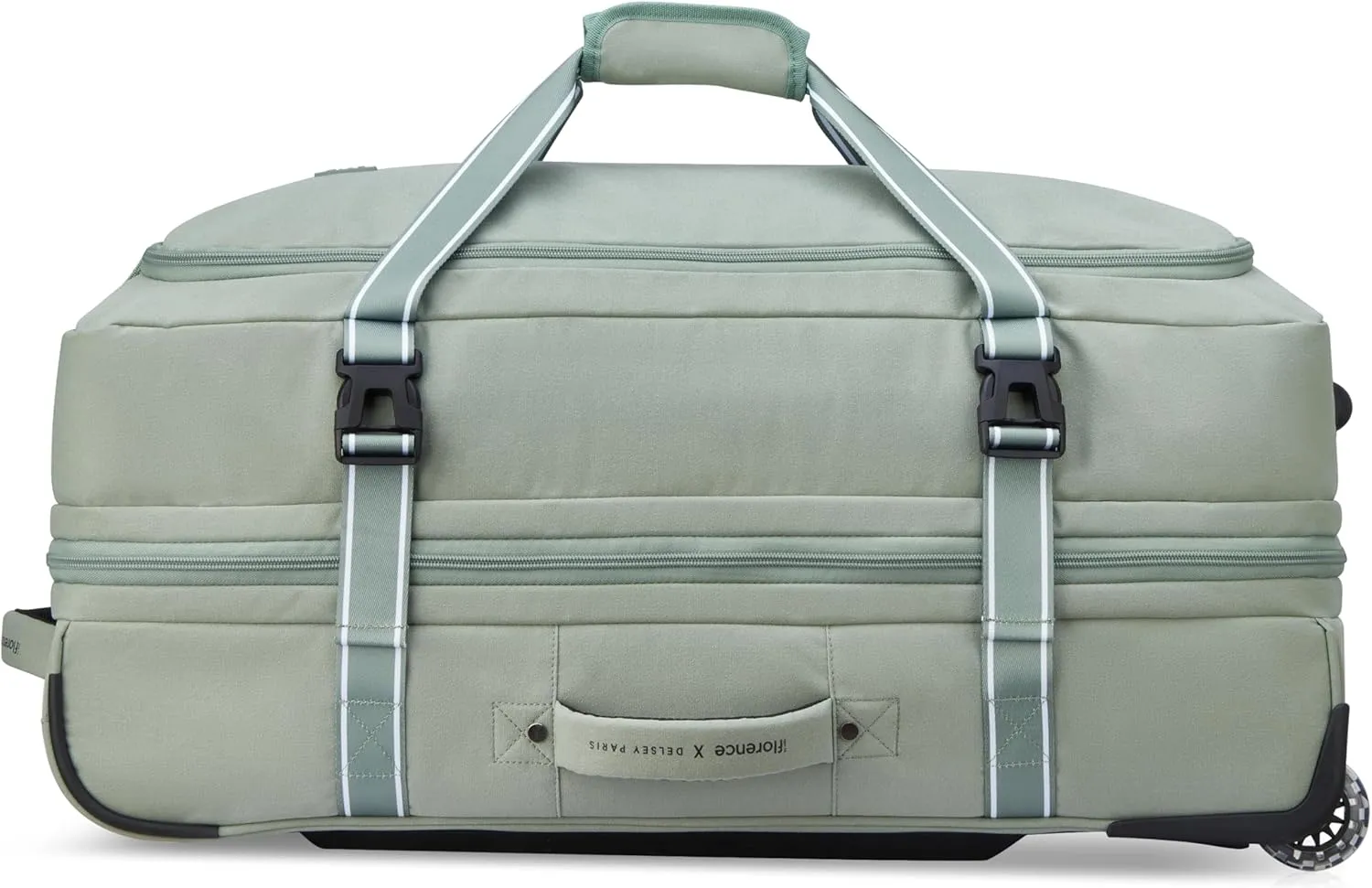 florence by mills Women's Two Wheel Rolling Travel Duffle Bag