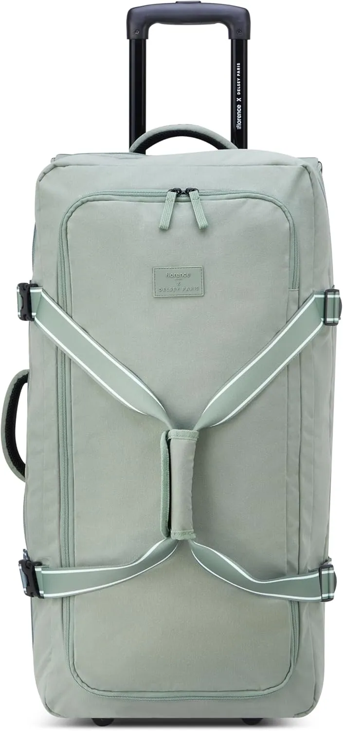 florence by mills Women's Two Wheel Rolling Travel Duffle Bag