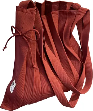 Foldable Shoulder Knit Tote Bag Crossbody Cute Tote Bag Big Capacity Shopping Work Bag Crochet Crossbody Bag