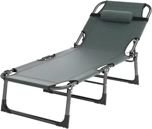 Folding Bed,Folding Camping Cot for Adults,Folding Bed with Adjustable Head, Folding Storage Design,The Choice for Hiking and Outdoor Camping