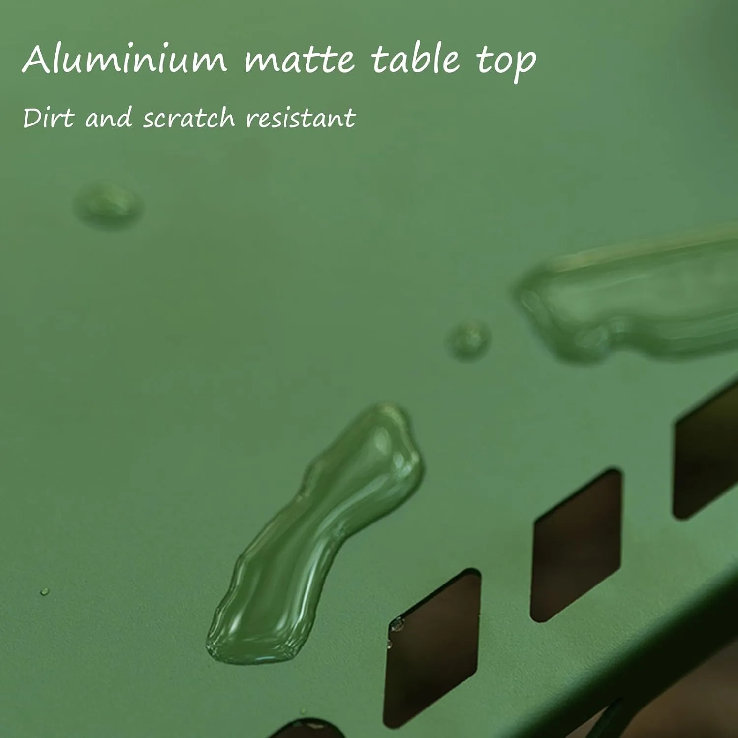Folding Camping Table Portable Camping Table Aluminum Portable Table is Suitable for Beach Outdoor Picnic Barbecue Table, which can be Carried and Folded Lightly(80x40cm,Green)