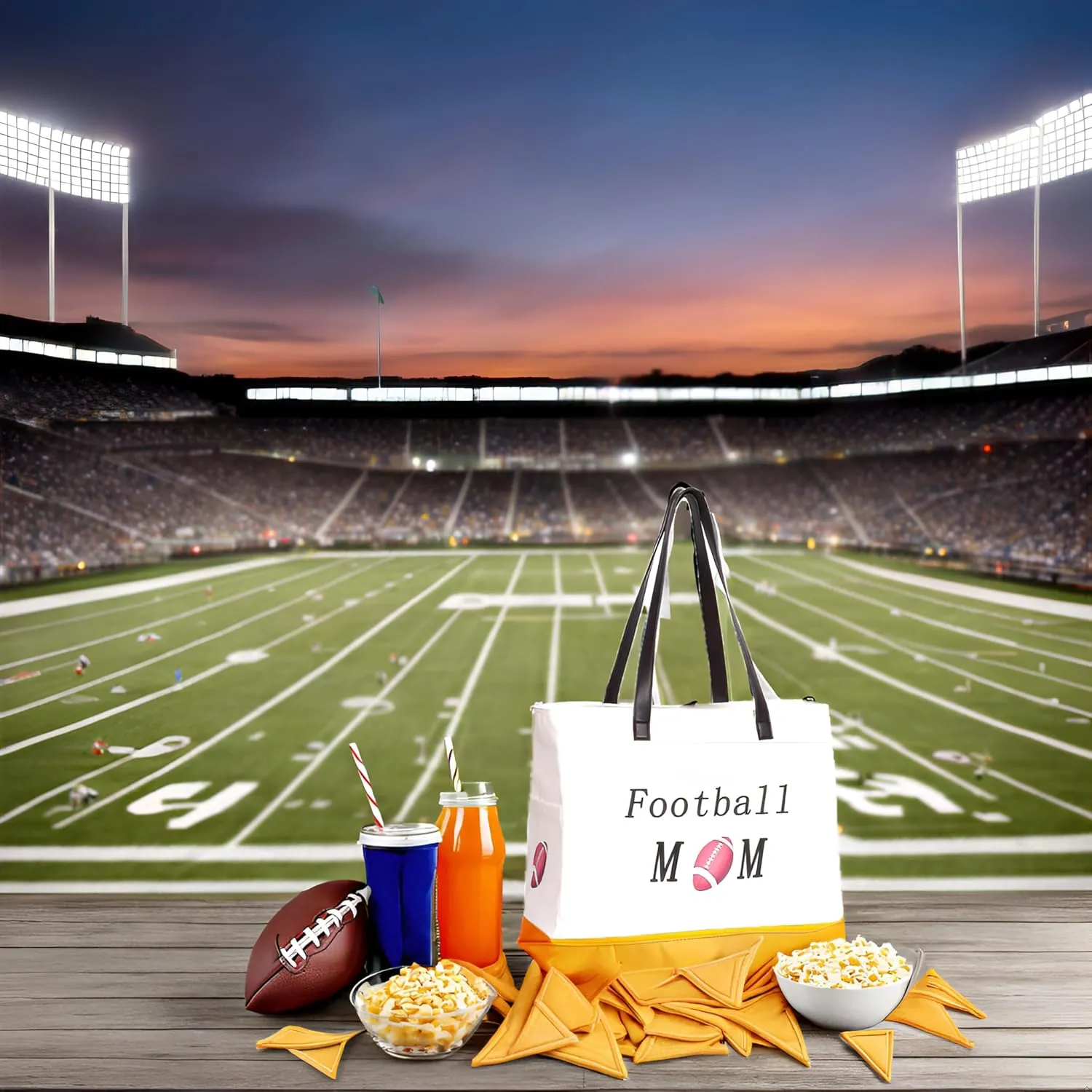 Football Mom Bag for Women, Football Accessories, Sports Team Essentials, Team Mom Gifts