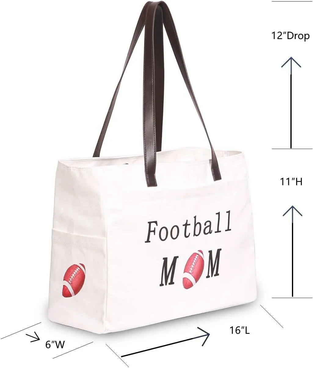 Football Mom Bag for Women, Football Accessories, Sports Team Essentials, Team Mom Gifts