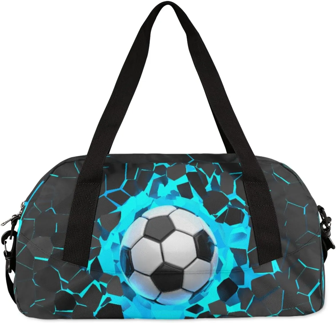 Football Soccer Overnight Duffel Bags Waterproof & Tear Resistant Sport Bag Small Packable Duffle Bag for Travel Gym，Personalized Duffle Bag for Boys Girls Women Kid gymnastics bag