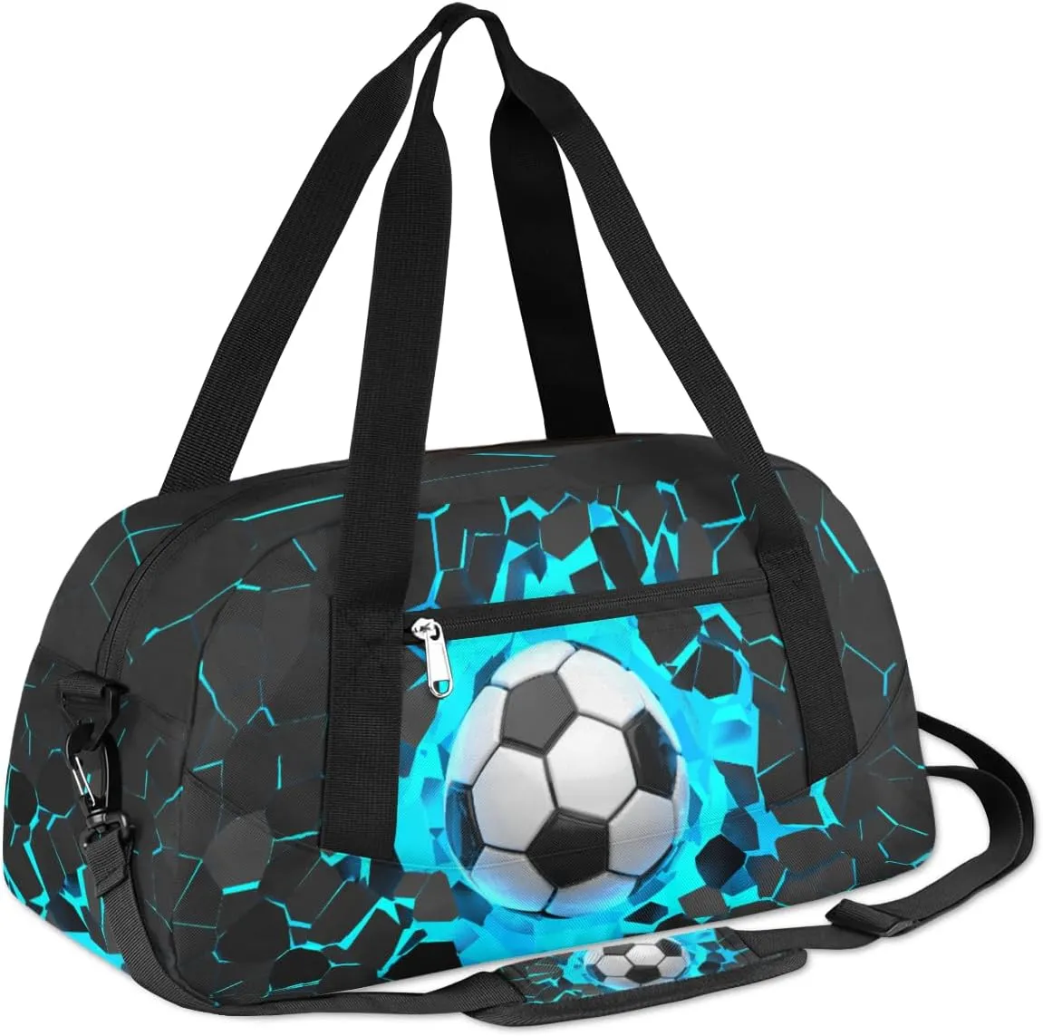 Football Soccer Overnight Duffel Bags Waterproof & Tear Resistant Sport Bag Small Packable Duffle Bag for Travel Gym，Personalized Duffle Bag for Boys Girls Women Kid gymnastics bag