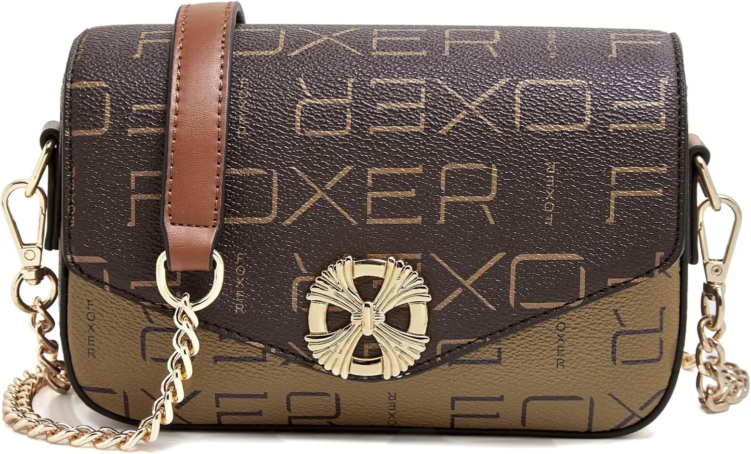 FOXLOVER Small Crossbody Bags for Women Designer Shoulder Purse whit Chain Shoulder Strap