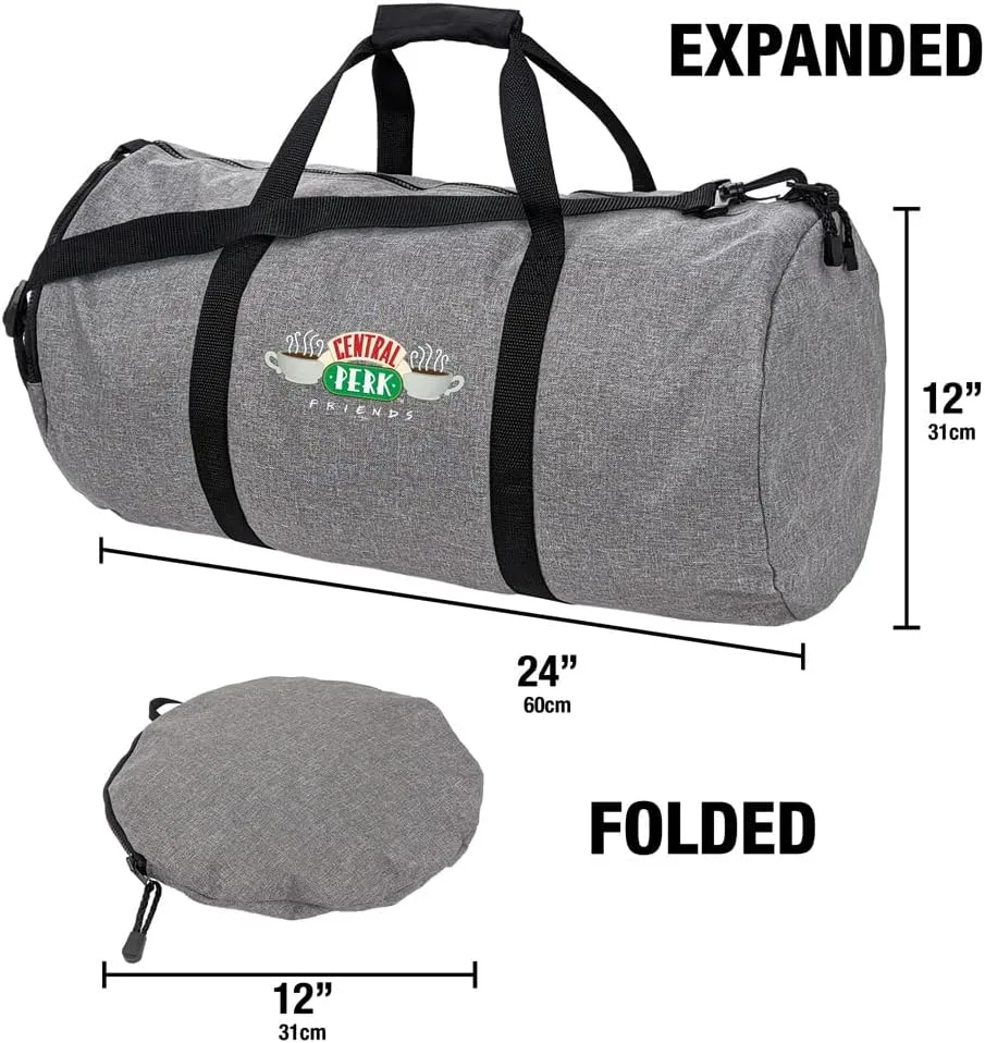 Friends Central Perk Logo Lightweight Duffel Bag for Sports and Gym Packable for Travel