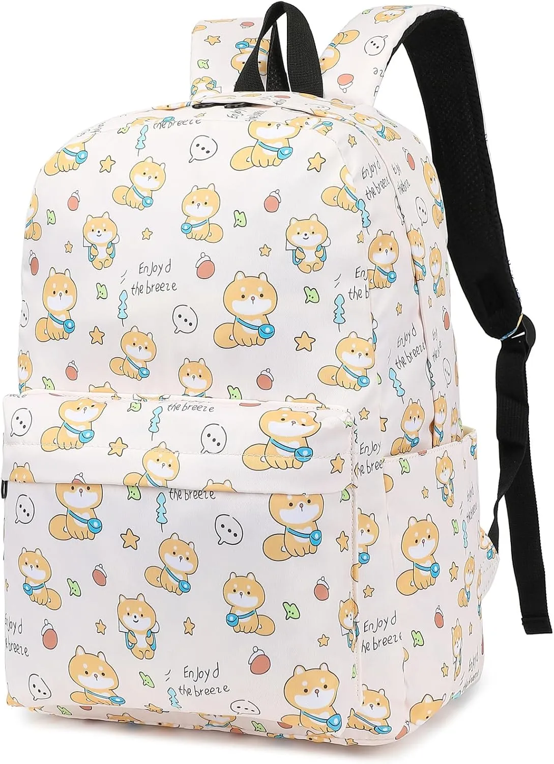 Fuyicat Dog School Backpack for Girls, Kids Teens Elementary Middle School Bag Women College Bookbag Laptop Backpacks