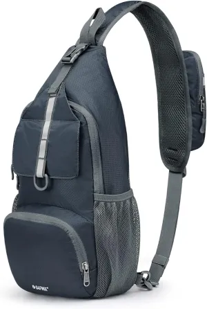 G4Free Packable Sling Backpack, Small Crossbody Sling Bag Travel Hiking Daypack Casual Foldable Shoulder Chest Bag