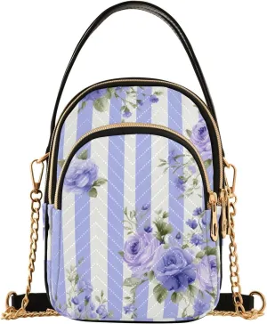 GAIGEO Watercolor Pink and White Flower Shoulder Purse Crossbody, Woman Crossbody Bag, Small Handbags Crossbody for Women