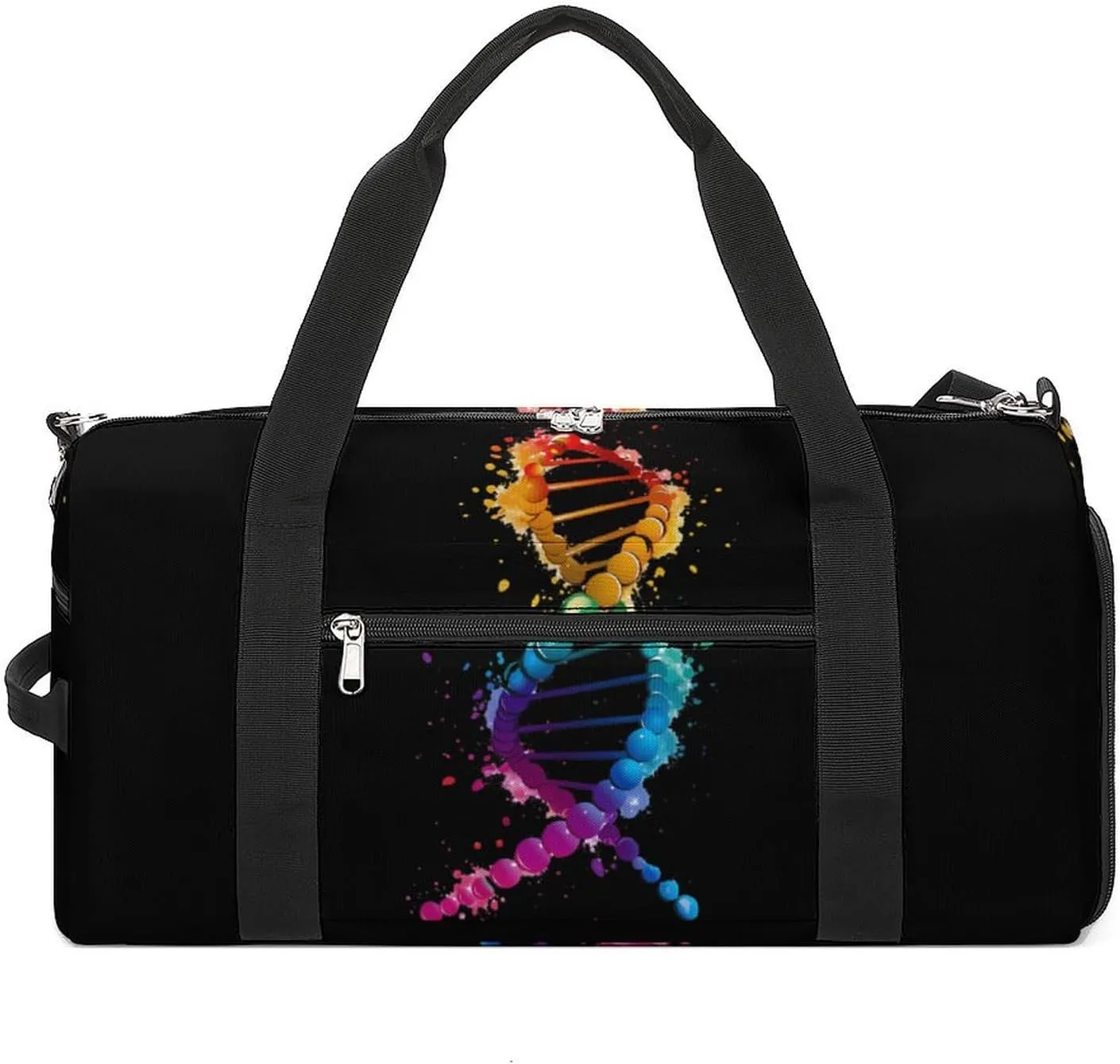 Gay DNA Science Sports Gym Bag Lightweight Travel Duffle Bag Carry on Weekender Bags for Women Men