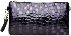 Genuine leather envelope handbag for women,chain strap single shoulder crossbody women's small bag