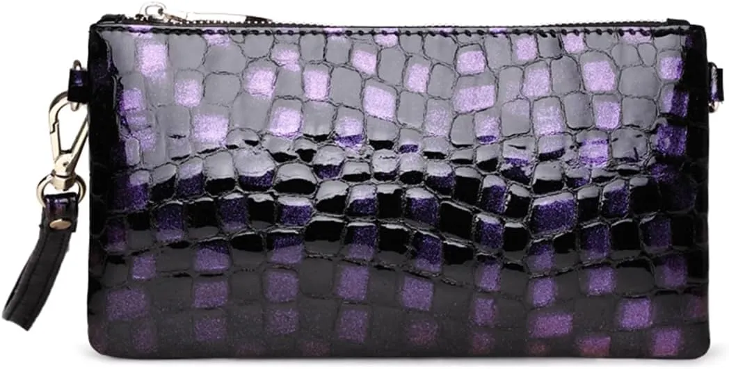 Genuine leather envelope handbag for women,chain strap single shoulder crossbody women's small bag