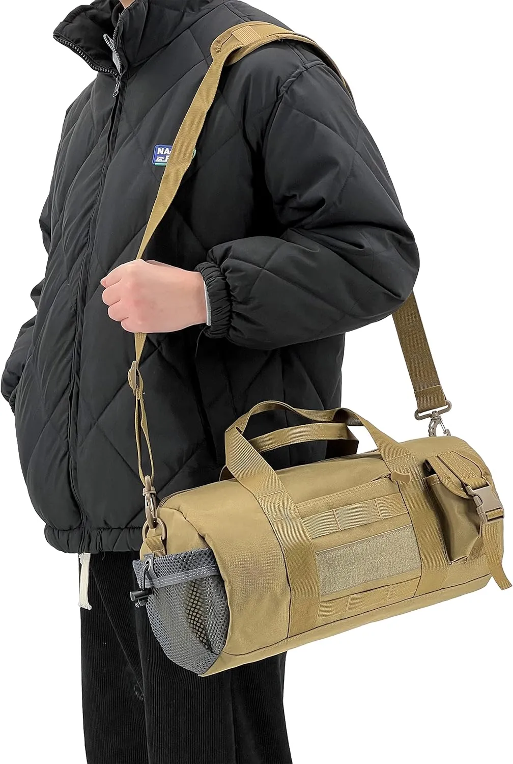 Gespann Tactical Duffle Cylinder Pack Military Shoulder Messenger Bag with Molle System