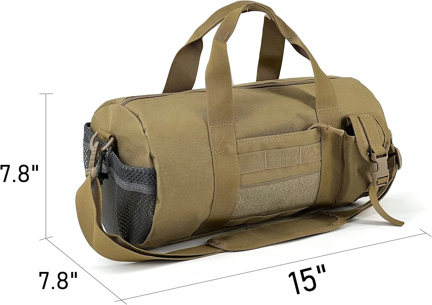 Gespann Tactical Duffle Cylinder Pack Military Shoulder Messenger Bag with Molle System