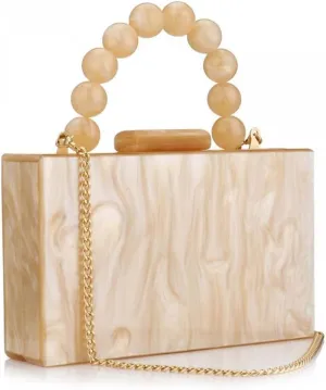 Gets Acrylic Clutch Purses for Women with Marbling Purses and Handbags Elegant Banquet Evening Crossbody Bag