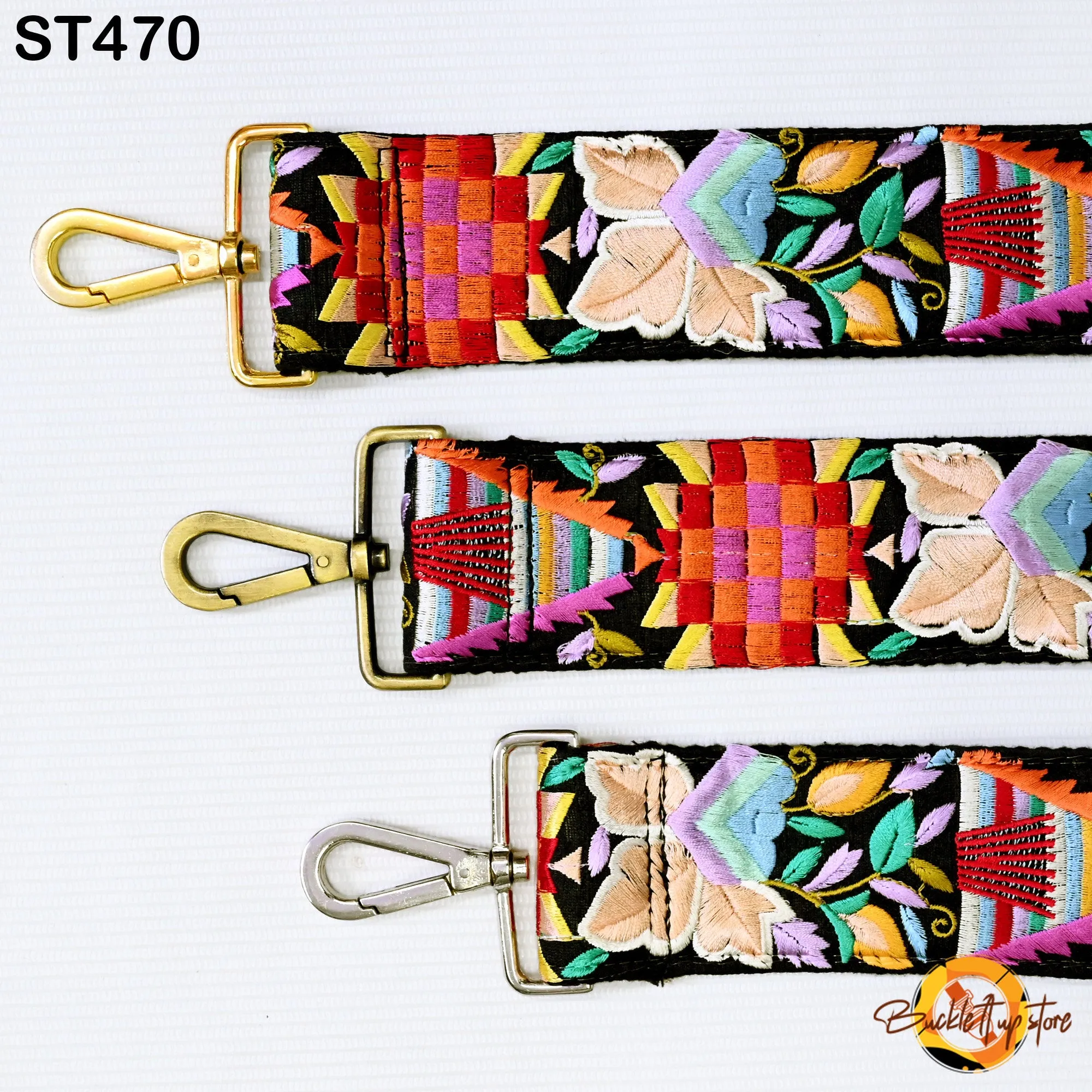 Gift Girlfriend Floral Embroidery Crossbody Strap for Sling Bag Replacement Strap Embroidered Boho Purse Strap Guitar Strap Handbag Strap