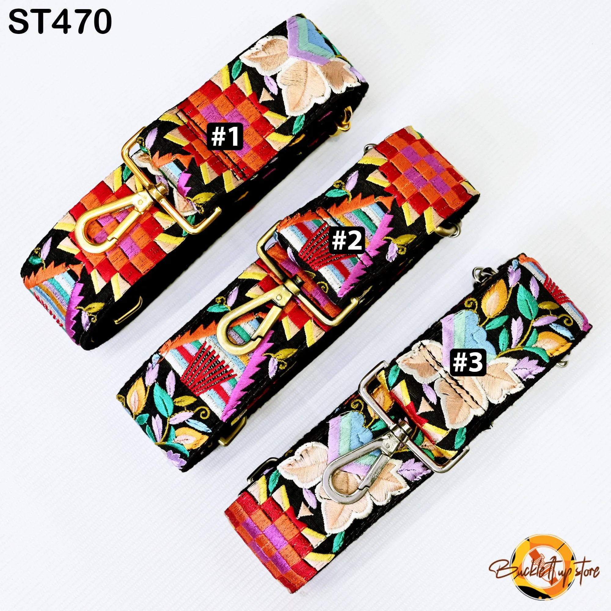 Gift Girlfriend Floral Embroidery Crossbody Strap for Sling Bag Replacement Strap Embroidered Boho Purse Strap Guitar Strap Handbag Strap